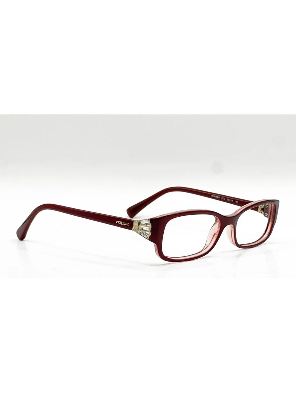 Vogue VO 5059-B 2323 Top Bordeaux on Opal Pink Authentic Eyeglass Frames 50-16